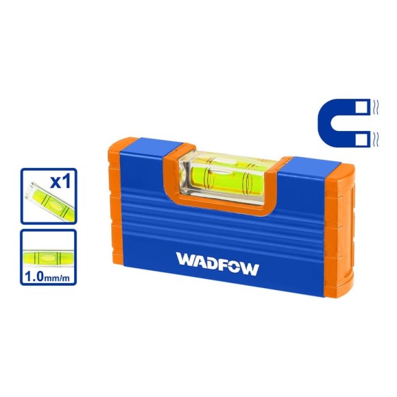 Короткий магнитный уровень 100 мм 20/120 WadFow WSL0G20 Короткий магнитный уровень 100 мм 20/120 WadFow WSL0G20
