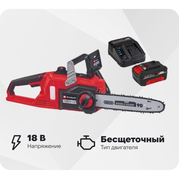 Пила цепная аккумуляторная Einhell PXC FORTEXXA 18/30, 18В,шина Oregon 30см+1 акк.4Ач+ЗУ 4600010SET Пила цепная аккумуляторная Einhell PXC FORTEXXA 18/30, 18В,шина Oregon 30см+1 акк.4Ач+ЗУ 4600010SET