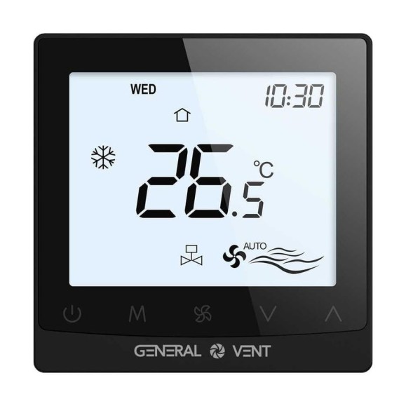 Термостат электронный General Vent GT115W-4DT(B) Термостат электронный General Vent GT115W-4DT(B)