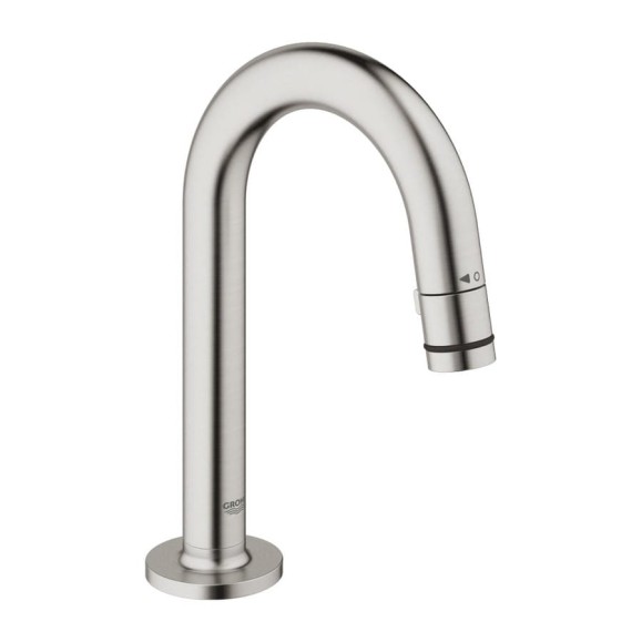 Кран для раковины Grohe Universal без функции смешивания, с C-изливом, суперсталь 20201DC0 Кран для раковины Grohe Universal без функции смешивания, с C-изливом, суперсталь 20201DC0