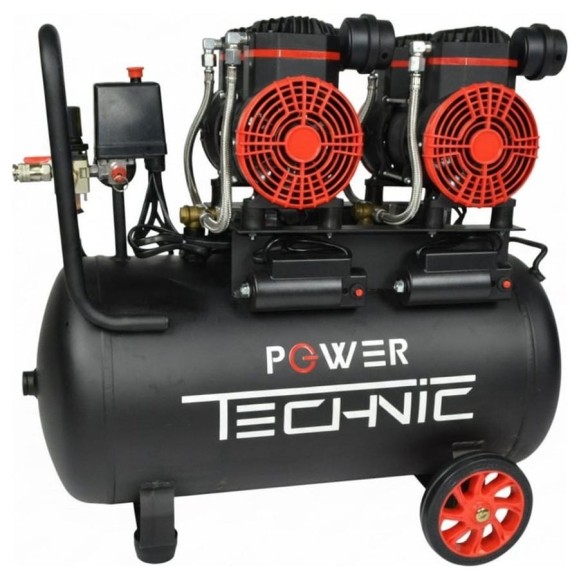 Поршневой малошумный безмасляный компрессор POWER TECHNIC с фильтром влагоотделителем ACL480/050 Поршневой малошумный безмасляный компрессор POWER TECHNIC с фильтром влагоотделителем ACL480/050