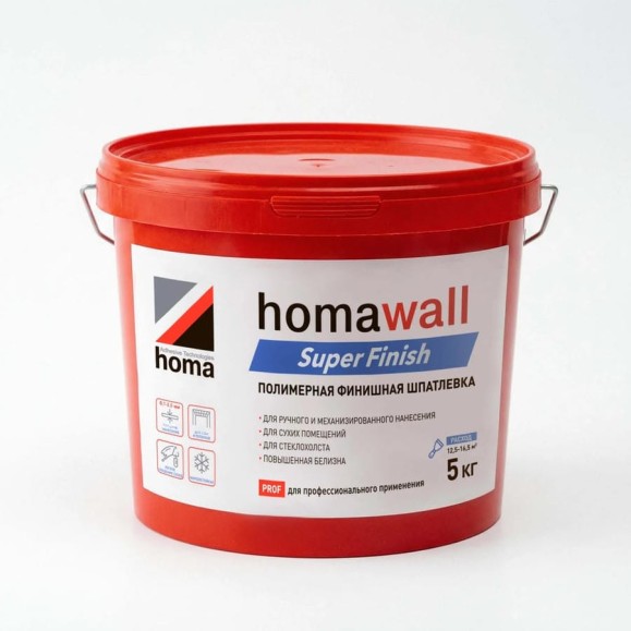 Полимерная финишная шпатлевка Homakoll HOMAWALL Super Finish 18 кг hwsf-18-19 Полимерная финишная шпатлевка Homakoll HOMAWALL Super Finish 18 кг hwsf-18-19