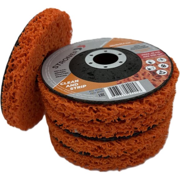Круг зачистной коралловый STRONER ORANGE 125x22,2 1 шт/уп cordO-1
