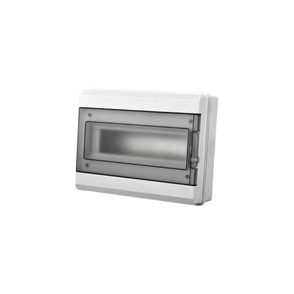 Распределительный бокс модульный навесной Jazzway PDB/W 3012 серый, с прозрачной крышкой, 12 модулей 5072008