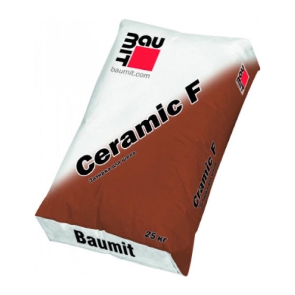 Затирка для швов Baumit полусухой консистенции Ceramic F, Алебастрово-белый, 25 кг, Алебастрово-белый, 25 кг (1609) Затирка для швов Baumit полусухой консистенции Ceramic F, Алебастрово-белый, 25 кг, Алебастрово-белый, 25 кг (1609)