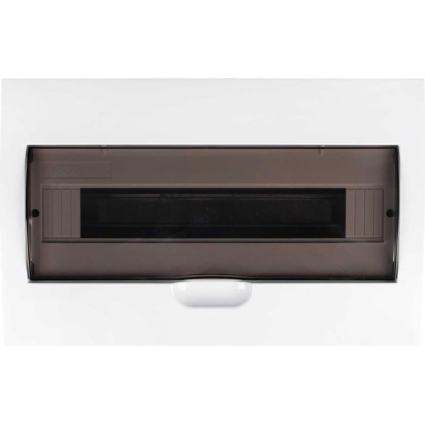 Распределительный бокс модульный встраиваемый Jazzway PDB/R 1018 белый с прозрачной крышкой 18 модул 5071766