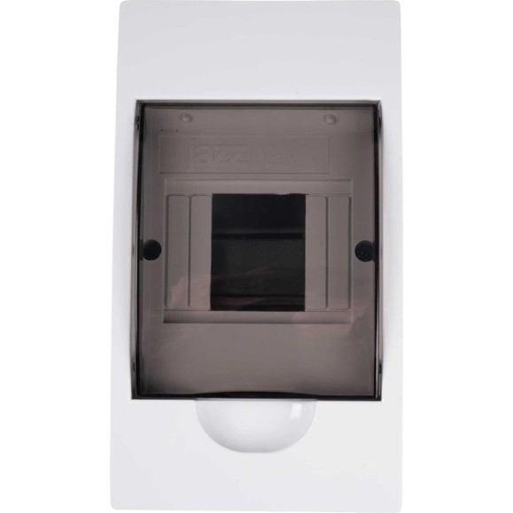 Распределительный бокс модульный навесной Jazzway PDB/W 1004 белый с прозрачной крышкой 4 модуля (ЩР 5071643 Распределительный бокс модульный навесной Jazzway PDB/W 1004 белый с прозрачной крышкой 4 модуля (ЩР 5071643
