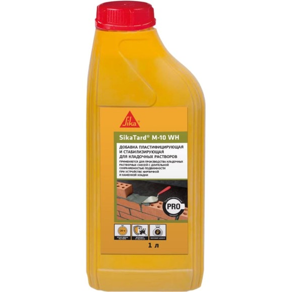 Комплексная добавка для кладочных растворов SIKA Tard M-10 WH Канистра 1л. 670395