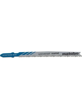 Пилки по стали и цветным металлам T123X (74 мм, progressiv, HSS, 25 шт.) Metabo 623620000