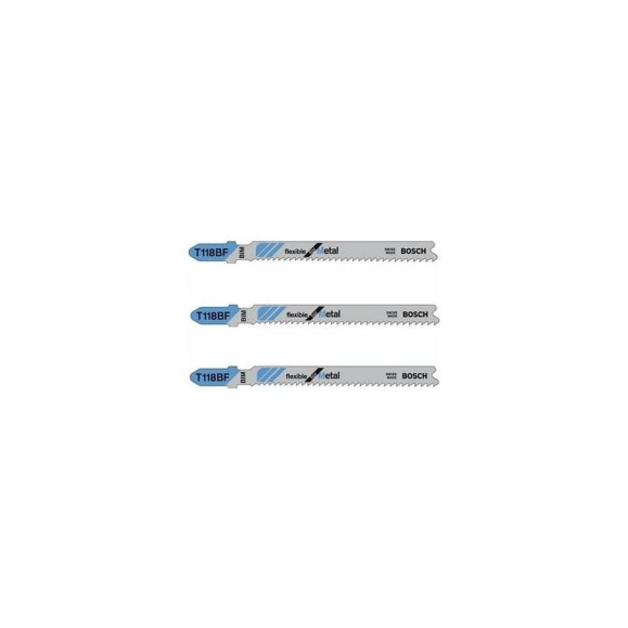 Пилки для лобзика по металлу (67 мм; 3 шт.) T118BF Bosch 2608636232 Пилки для лобзика по металлу (67 мм; 3 шт.) T118BF Bosch 2608636232