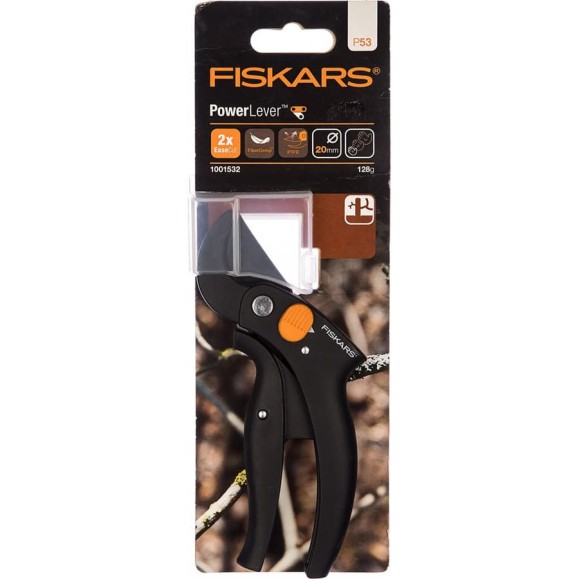 Контактный секатор с рычажным приводом Fiskars 1001532 (111330) Контактный секатор с рычажным приводом Fiskars 1001532 (111330)