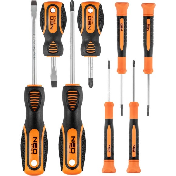Набор отверток NEO Tools 8 шт SL/PH двухкомп рукоятка 04-194
