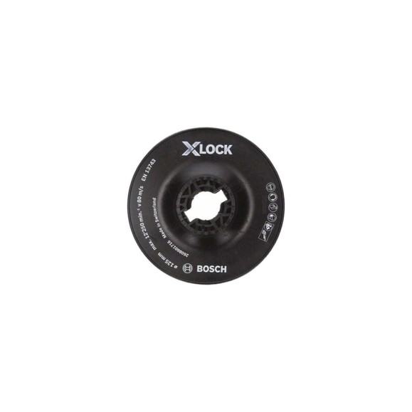 Тарелка опорная жесткая X-LOCK с зажимом (125 мм) Bosch 2608601716 Тарелка опорная жесткая X-LOCK с зажимом (125 мм) Bosch 2608601716