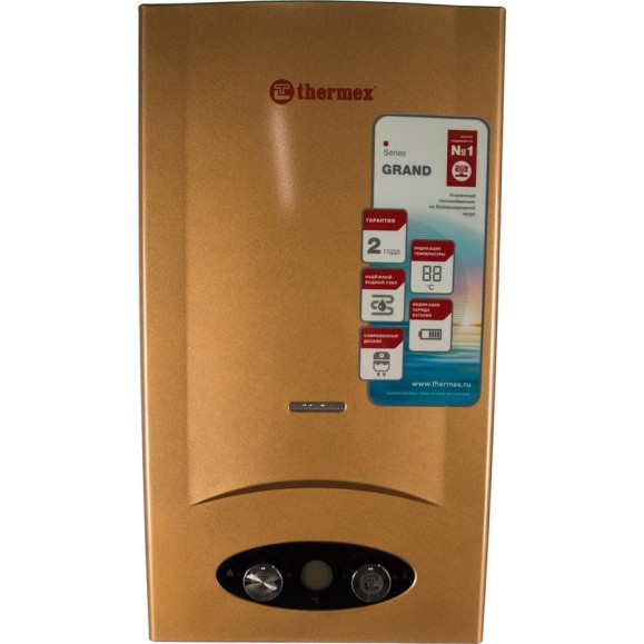Газовый проточный бытовой водонагреватель Термекс G 20 D Golden brown ЭдЭБ00937 Газовый проточный бытовой водонагреватель Термекс G 20 D Golden brown ЭдЭБ00937