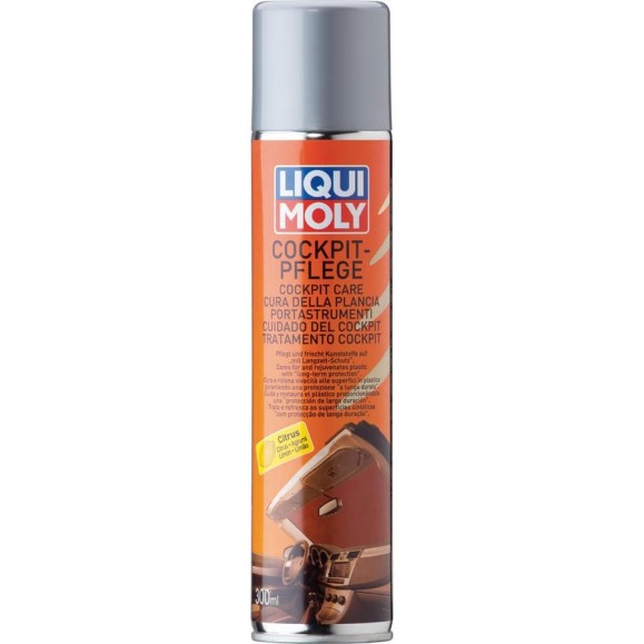 Средство для ухода за пластиком, лимон, 0.3л LIQUI MOLY Cockpit Pflege Citrus 7581 Средство для ухода за пластиком, лимон, 0.3л LIQUI MOLY Cockpit Pflege Citrus 7581