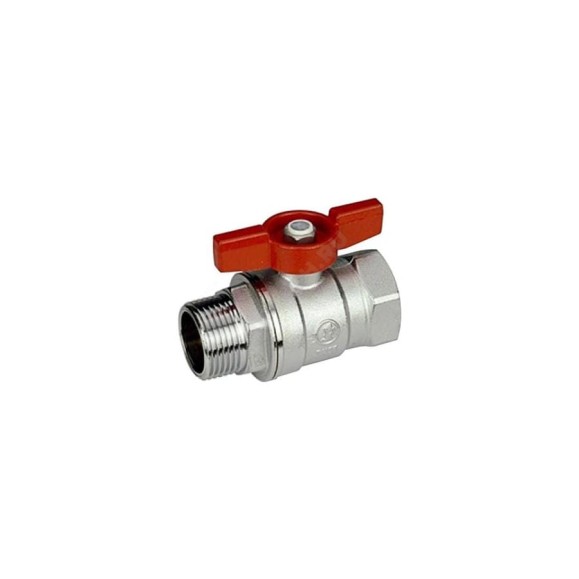 Шаровой кран Giacomini латунь хром R254D 15 Ру42 ВР/НР бабочка R254X003 007-0907