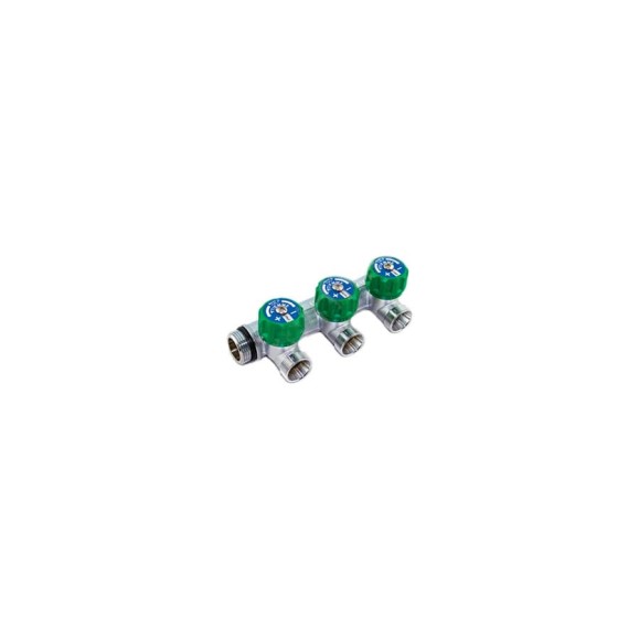 Коллектор Tiemme Maxima CORNER НВ, 3/4", 3 выхода, 1/2", Н 50 мм, хром 1850002 Коллектор Tiemme Maxima CORNER НВ, 3/4", 3 выхода, 1/2", Н 50 мм, хром 1850002