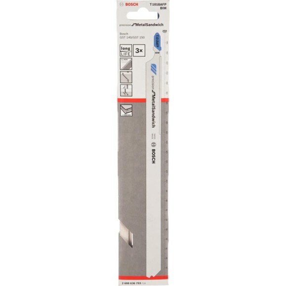 Набор пил Bosch PrecSandwich T1018AFP 2608636793 3 шт. Набор пил Bosch PrecSandwich T1018AFP 2608636793 3 шт.