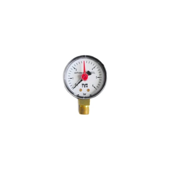 Радиальный манометр Tiemme 1/4", 50 мм, 0-16 бар 3180025