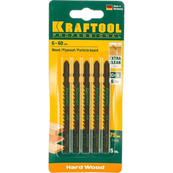 Пилка по дереву 5 шт. для электролобзика Kraftool 159521-4-S5 Пилка по дереву 5 шт. для электролобзика Kraftool 159521-4-S5