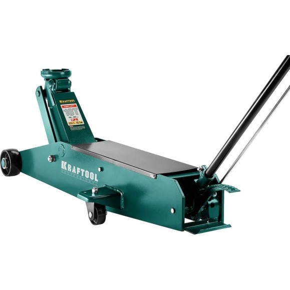 Подкатной домкрат для тяжелой техники KRAFTOOL High-lift 10т 160-560мм 43455-10 Подкатной домкрат для тяжелой техники KRAFTOOL High-lift 10т 160-560мм 43455-10