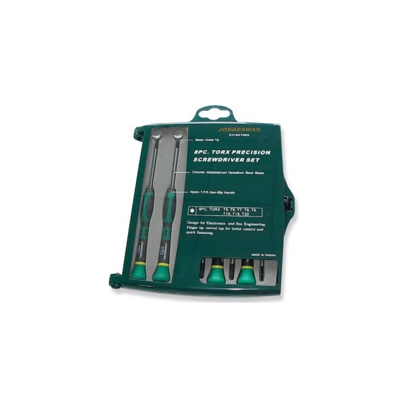 Набор отверток для точной механики TORX Т5-Т20 Jonnesway D3765T08S