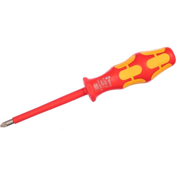 Отвертка диэлектрическая WERA 165 i PZ/S VDE PlusMinus, 2 x 100 мм WE-006191 Отвертка диэлектрическая WERA 165 i PZ/S VDE PlusMinus, 2 x 100 мм WE-006191