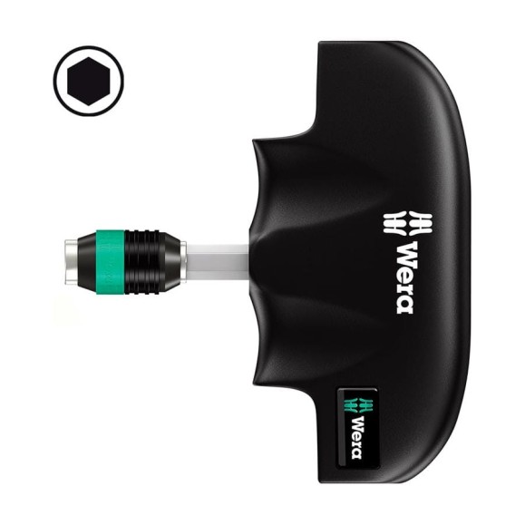 Поперечная ручка с патроном Wera 489 1/4 45/44/87 мм WE-013390 Поперечная ручка с патроном Wera 489 1/4 45/44/87 мм WE-013390