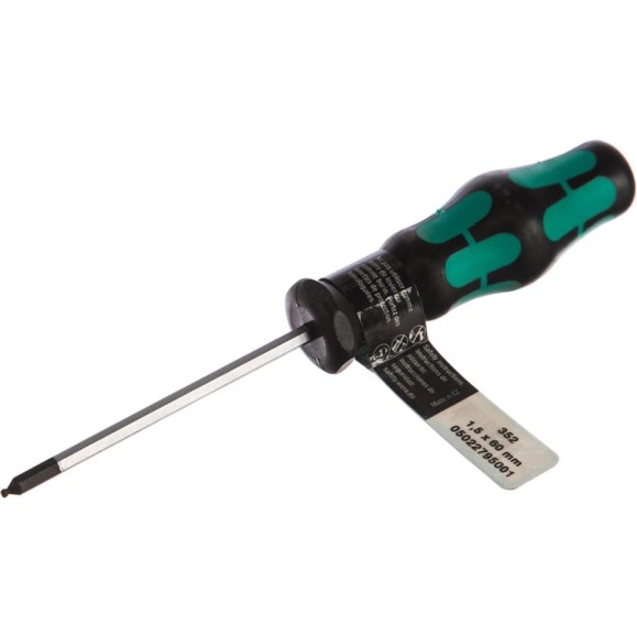 Отвертка WERA 352 SW 1,5/ 60 MM WE-022795 Отвертка WERA 352 SW 1,5/ 60 MM WE-022795