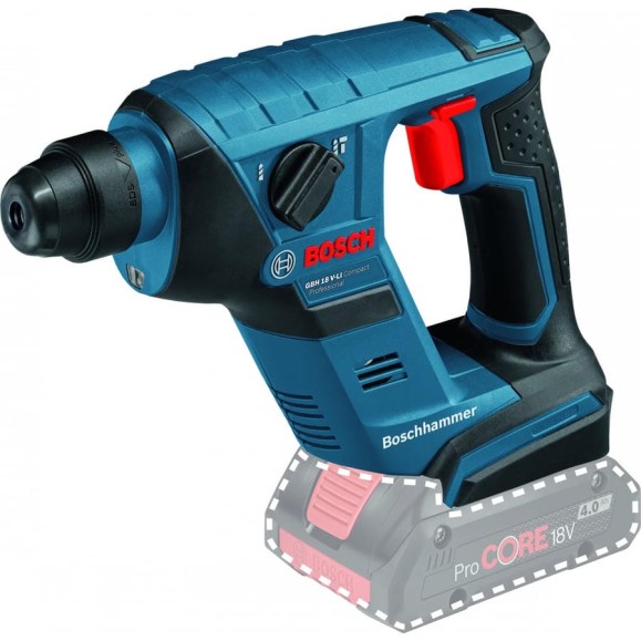 Аккумуляторный перфоратор Bosch GBH 18 V-LI Compact Solo 0.611.905.300