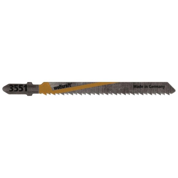 Пилки Wolfcraft для электролобзика по дереву и пластмассе 2 шт. 3551000