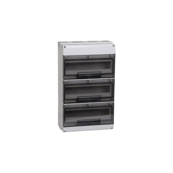 Щит IEK ЩРн-П-48 КМПн 3/48 прозрачная дверца, IP66, белый, ИЭК MKP73-N-48-66 Щит IEK ЩРн-П-48 КМПн 3/48 прозрачная дверца, IP66, белый, ИЭК MKP73-N-48-66