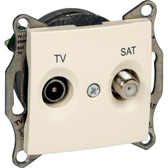 Розетка TV/SAT Systeme Electric Sedna Беж оконечная 1dB SE SDN3401647 Розетка TV/SAT Systeme Electric Sedna Беж оконечная 1dB SE SDN3401647