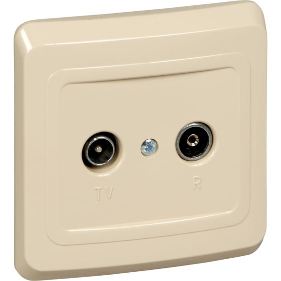 Розетка TV+FM Systeme Electric 1-м CП Этюд оконечн. крем. SchE TVC-001K Розетка TV+FM Systeme Electric 1-м CП Этюд оконечн. крем. SchE TVC-001K