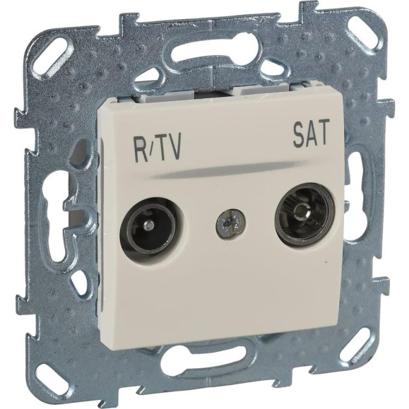 Розетка TV-SAT Systeme Electric Unica Беж проходная MGU5.456.25ZD