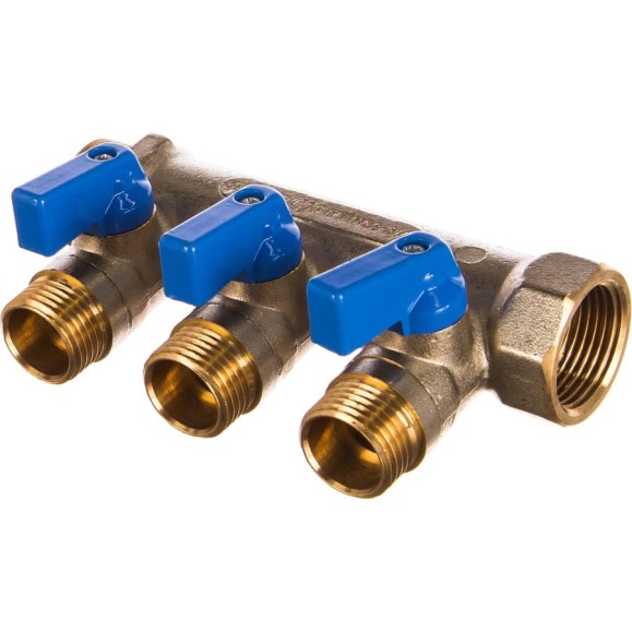 Коллектор с шаровыми кранами STOUT 3/4, 3 отвода 1/2 SMB 6201 341203 RG008S258TBQN8 Коллектор с шаровыми кранами STOUT 3/4, 3 отвода 1/2 SMB 6201 341203 RG008S258TBQN8