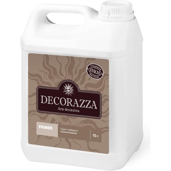 Грунт глубокого проникновения DECORAZZA Primer 10 л DPR-10 Грунт глубокого проникновения DECORAZZA Primer 10 л DPR-10