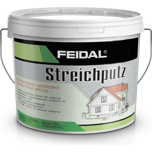 Структурная штукатурка под валик и кисть Streichputz Feidal 20135