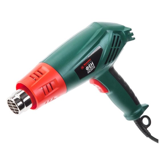 Технический фен Flex 2200 Вт, 350/600С, 200/500 л/мин., насадки, тепл. защита HG2010 Технический фен Flex 2200 Вт, 350/600С, 200/500 л/мин., насадки, тепл. защита HG2010