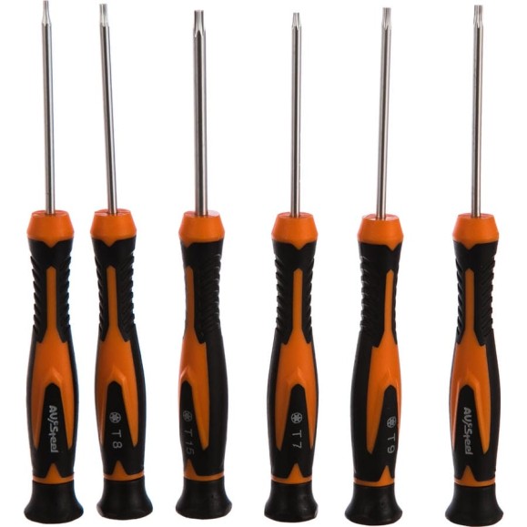 Набор отверток Torx для точных работ 6 предметов AV Steel AV-493206
