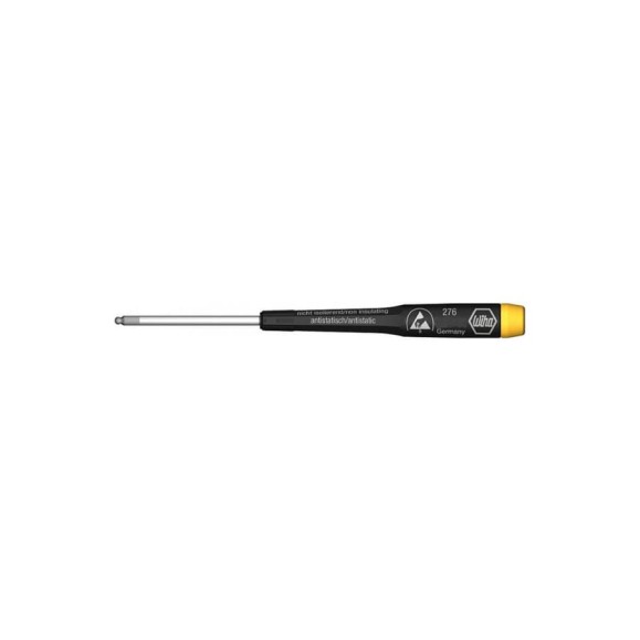 Отвертка Wiha Precision 276 ESD со сферической головкой SW2,5x60 07651 Отвертка Wiha Precision 276 ESD со сферической головкой SW2,5x60 07651