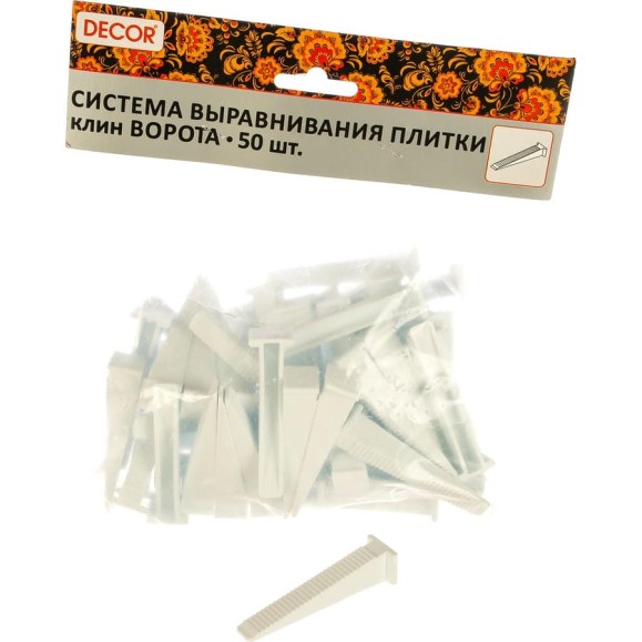 Клин "Ворота" СВП (белый; 50 шт.) DECOR 559-2050 Клин "Ворота" СВП (белый; 50 шт.) DECOR 559-2050