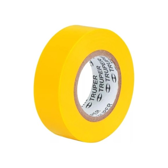 Изолента Truper акрил, 9 м, ширина 19 мм, желтая M-22A 13512
