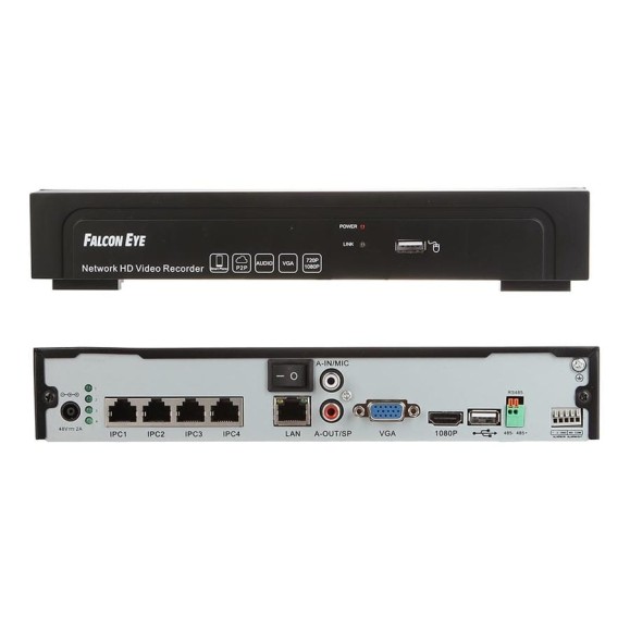 4-канальный IP видеорегистратор Falcon Eye 00-00109595 4-канальный IP видеорегистратор Falcon Eye 00-00109595