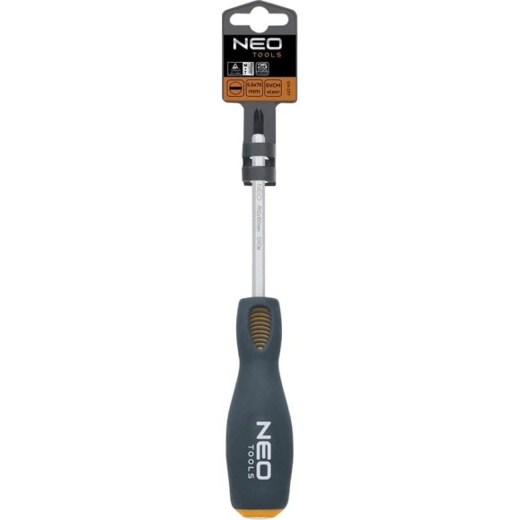 Крестовая ударная отвертка NEO Tools PH2x150 мм CrMo 04-029 Крестовая ударная отвертка NEO Tools PH2x150 мм CrMo 04-029