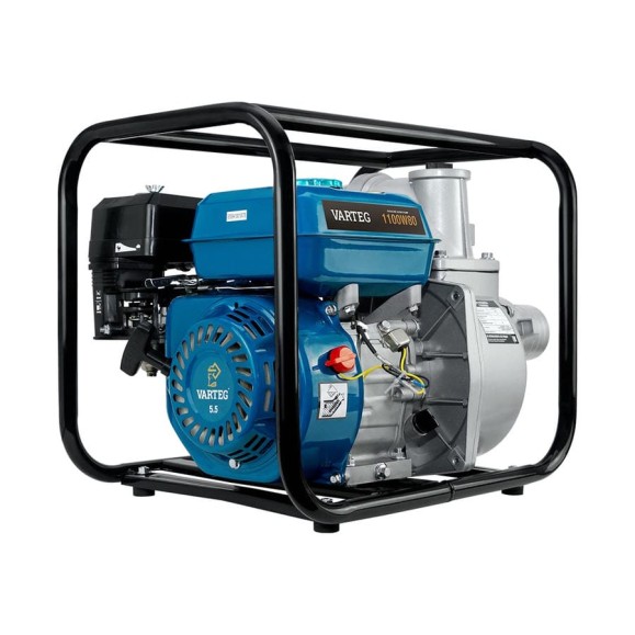 Бензиновая мотопомпа VARTEG 1100W80 6559 Бензиновая мотопомпа VARTEG 1100W80 6559