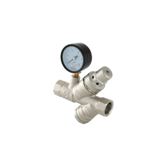 Подпиточный клапан с фильтром и манометром (1/2") Valtec VT.515.N.04