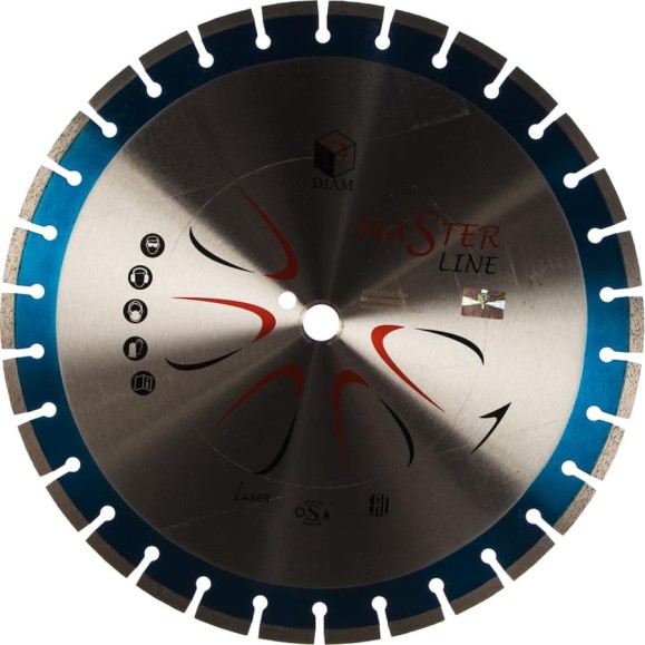 Алмазный сегментный круг Diam 1A1RSS Железобетон Master Line 450x3,4x10x25,4 000505 Алмазный сегментный круг Diam 1A1RSS Железобетон Master Line 450x3,4x10x25,4 000505