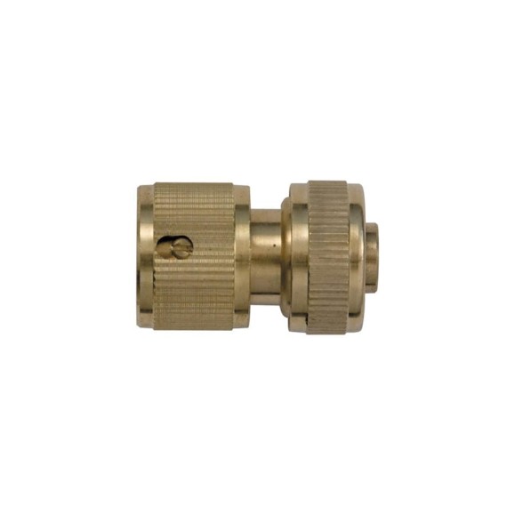 Соединитель латунный c автостопом 1/2" FIT IT 77445