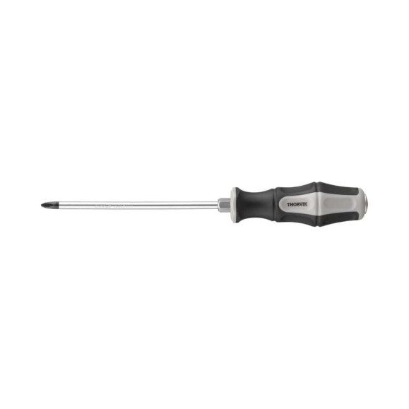 Крестовая ударная отвертка THORVIK SDPG220 PHILLIPS PH2x200 мм 52171 Крестовая ударная отвертка THORVIK SDPG220 PHILLIPS PH2x200 мм 52171